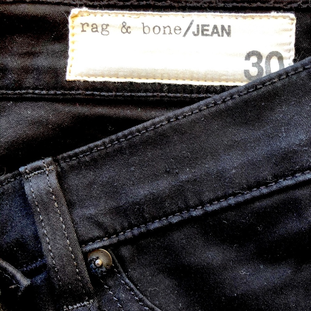 Rag & Bone Jeans Black Leggings Skinny Jeans Sz 30